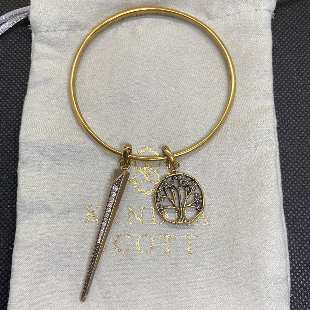 New Kendra Scott Graduated 2 Charm Bangle